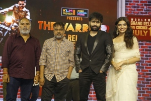 Srinivasaa Chitturi, Lingusamy, Ram, Krithi Shetty @ The Warriorr Pre Release Event Stills