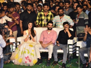 Krithi Shetty, Ram Pothineni, Boyapati Srinu @ The Warriorr Trailer Launch Stills