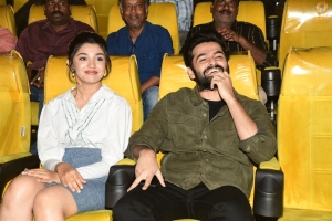 Krithi Shetty, Ram Pothineni @ The Warriorr Whistle Song Launch Stills