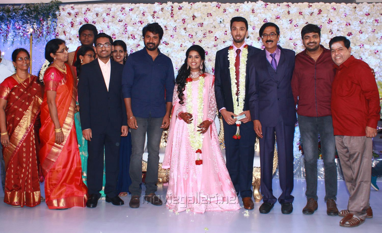 Actor Director Manobala Son Harish Priya Wedding Reception Stills