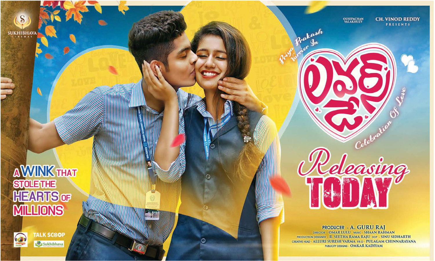 Roshan Abdul Rahoof Priya Prakash Varrier Lovers Day Movie Release ...