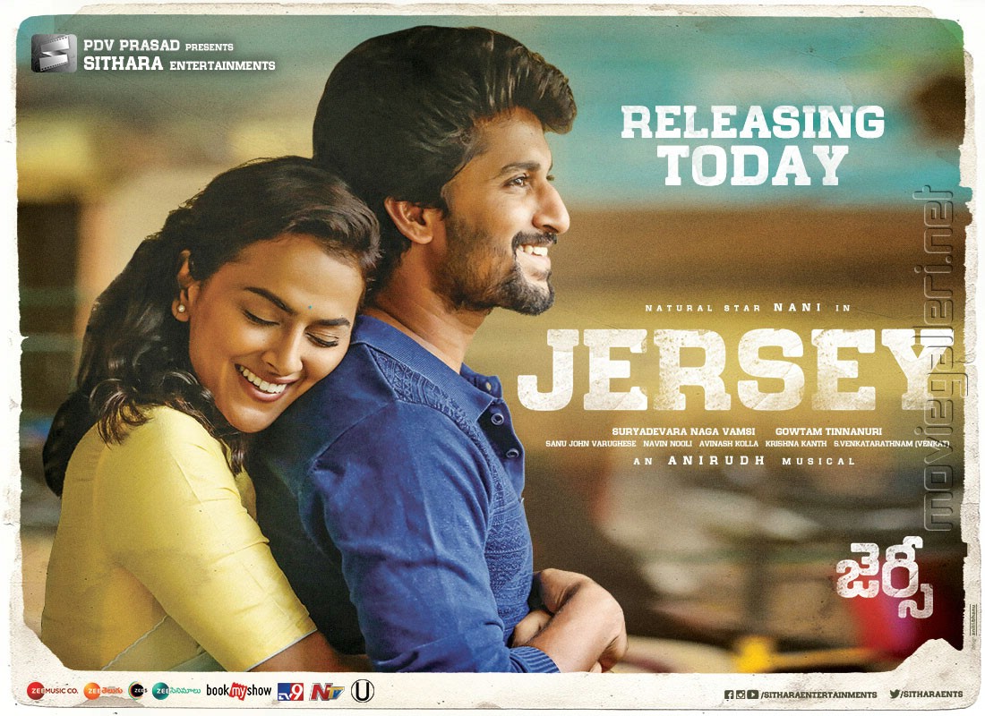 JERSEY Theatrical Trailer, Nani, Shraddha Srinath