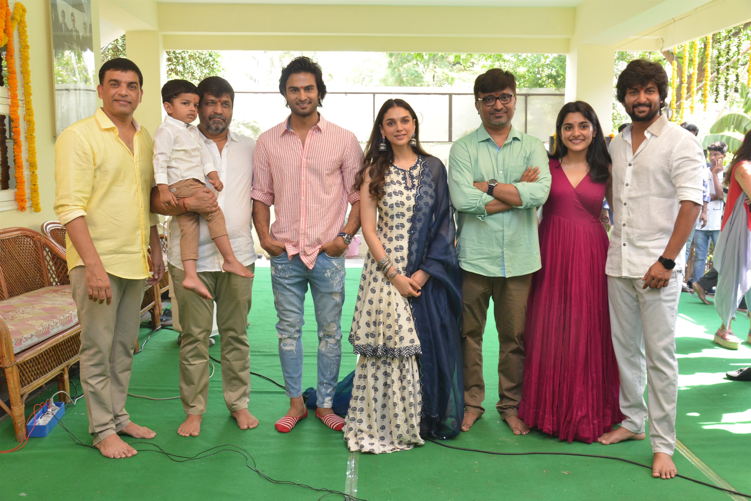 Nani Aditi Sudheer Babu Movie Opening Stills | Moviegalleri.net