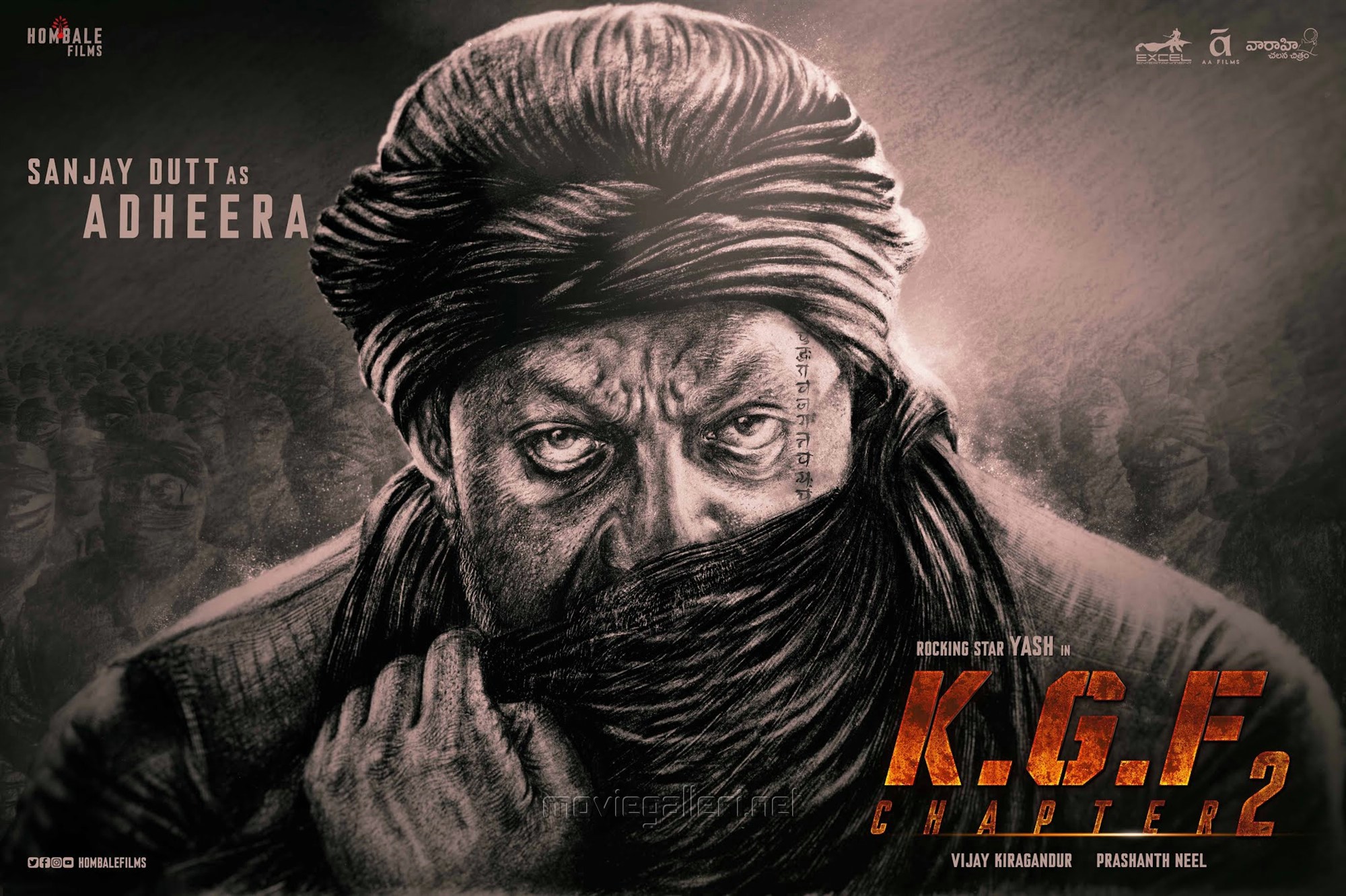 Actor Sanjay Dutt As Adheera In Kgf Chapter 2 Hd Poster New Movie Posters