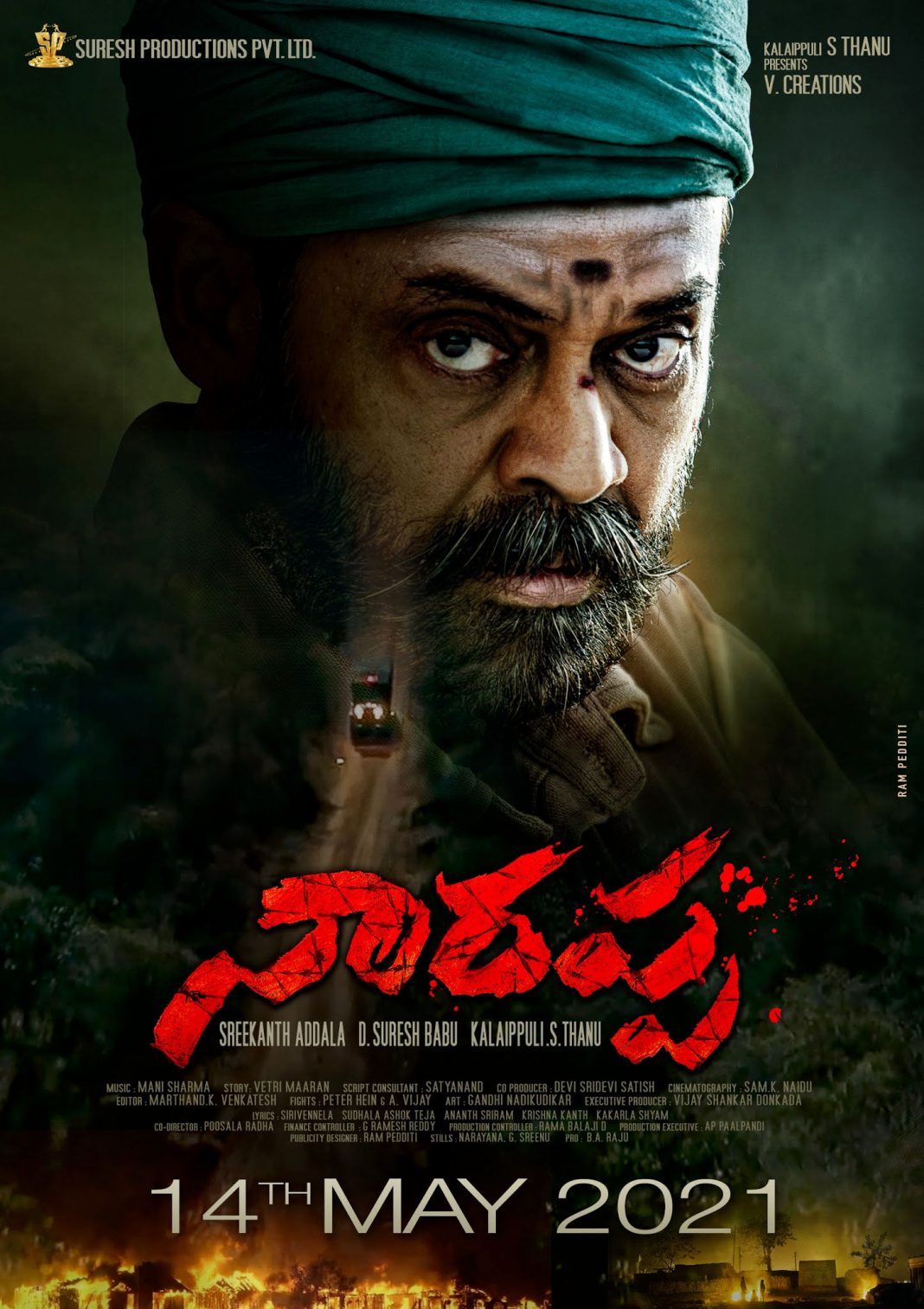 Venkatesh's "Narappa" movie releasing on May 14th