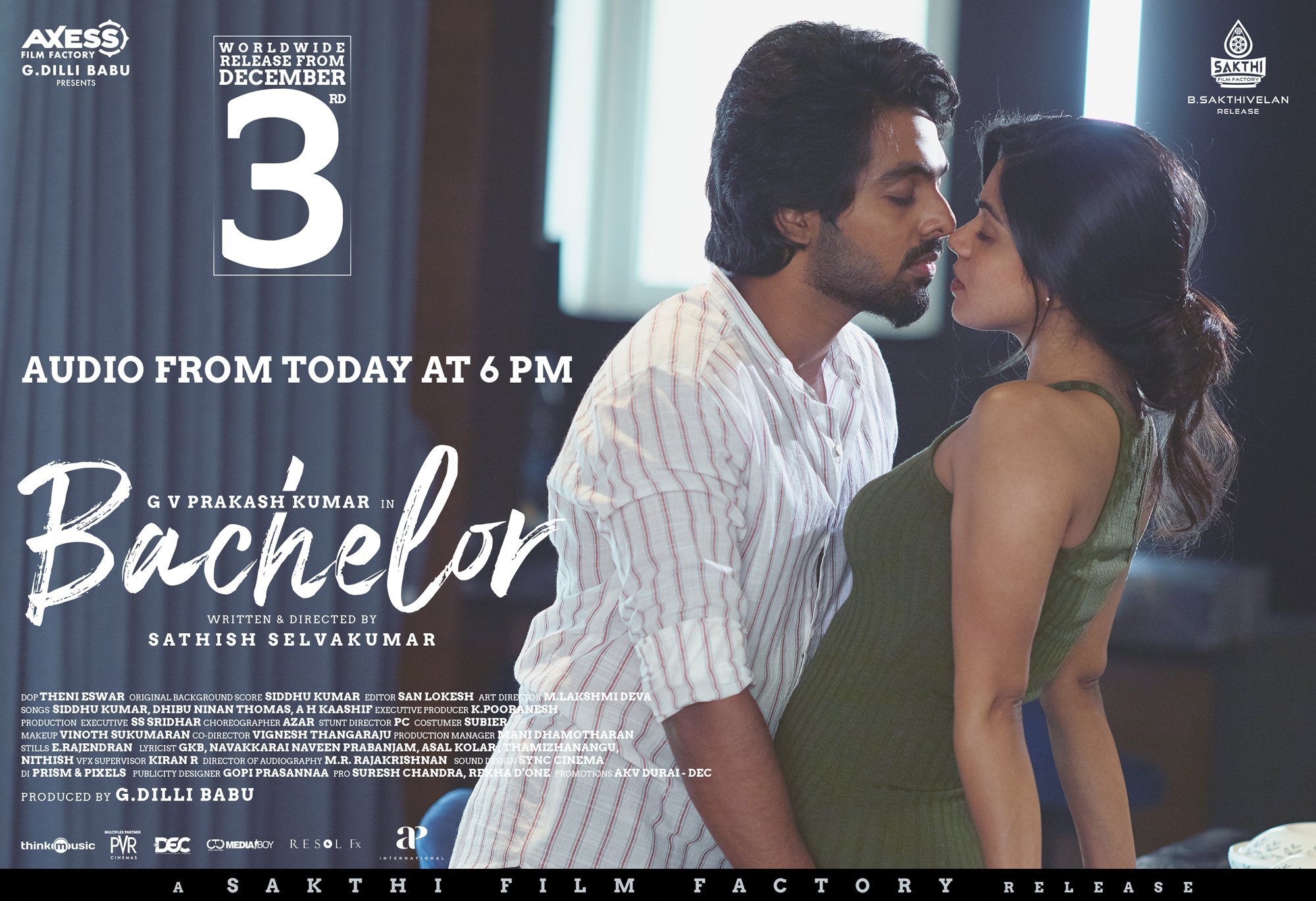 Bachelor Tamil Movie Posters | GV Prakash | Divyabharathi