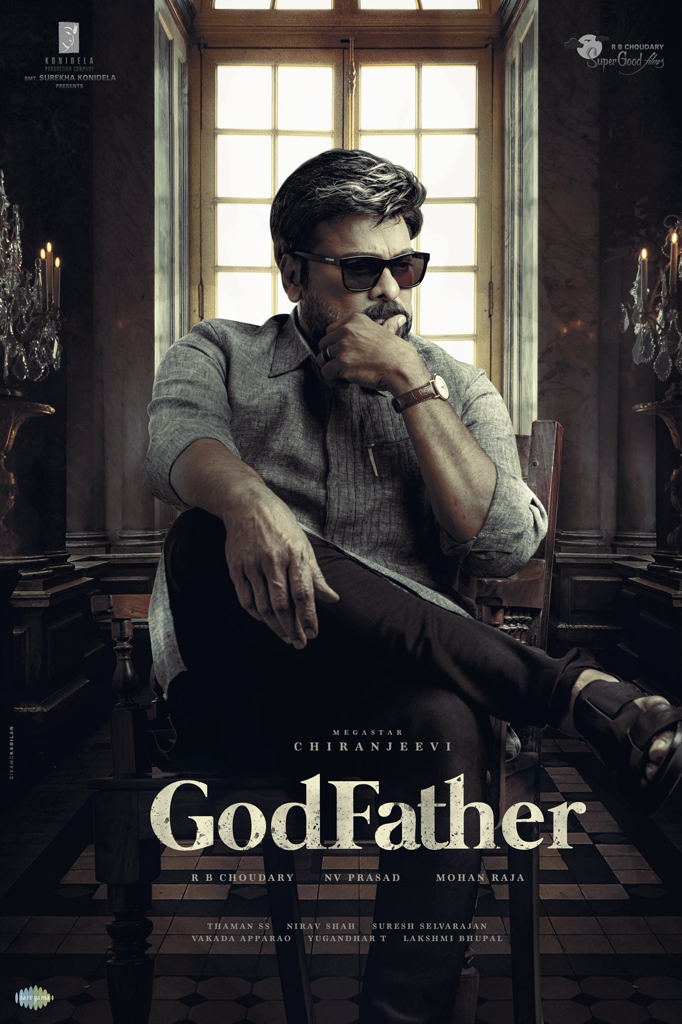 Megastar Chiranjeevi's Godfather Movie First Look Poster HD