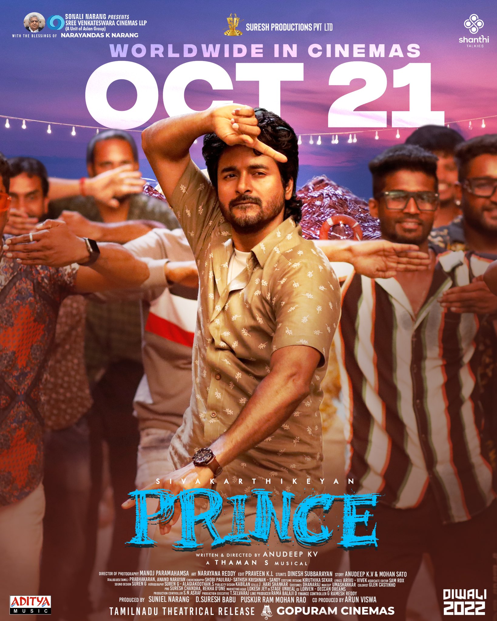 Sivakarthikeyan Prince Movie Release on October 21st Poster ...