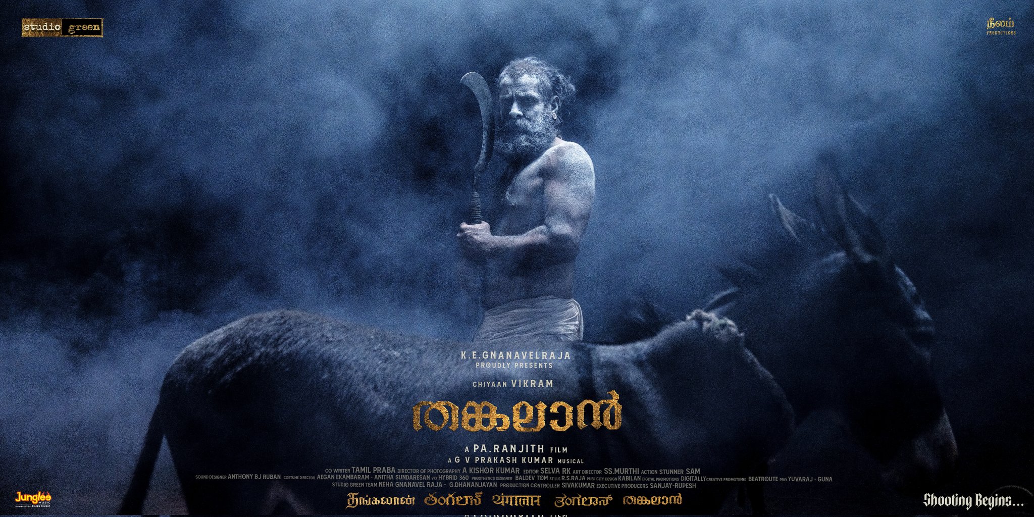 Vikram Thangalaan Malayalam Movie First Look Posters HD